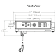 A thumbnail of the Docking Drawer 2012-266 Blade Duo Front View Line Drawing