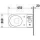 A thumbnail of the Duravit 017009 Technical Drawing 1