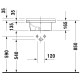 A thumbnail of the Duravit 030348 Technical Drawing 2