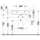 A thumbnail of the Duravit 045460 Technical Drawing 2