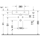 A thumbnail of the Duravit 045460 Technical Drawing 4
