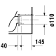 A thumbnail of the Duravit 210109 Technical Drawing 4