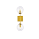 A thumbnail of the Elegant Lighting LD2357 Brass / Clear