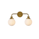 A thumbnail of the Elegant Lighting LD7032W19 Brass / Frosted