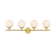 A thumbnail of the Elegant Lighting LD7301W33 Brass / Frosted White