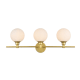 A thumbnail of the Elegant Lighting LD7317W28 Brass / Frosted White