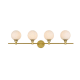 A thumbnail of the Elegant Lighting LD7317W38 Brass / Frosted White