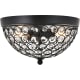 A thumbnail of the Elegant Lighting LD5012F10 Matte Black / Clear