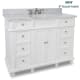 A thumbnail of the Elements VAN094-48-T-MW Painted White / White Marble