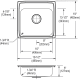 A thumbnail of the Elkay LRAD191950-CU Elkay-LRAD191950-CU-Specification Image