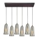 A thumbnail of the Elk Lighting 10431/6RC Oil Rubbed Bronze / Hammered Mercury Glass
