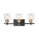 A thumbnail of the Elk Lighting 15402/3 Matte Black / Satin Brass