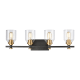 A thumbnail of the Elk Lighting 15403/4 Matte Black / Satin Brass