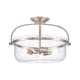 A thumbnail of the Elk Lighting 89443/3 Brushed Nickel / Clear