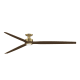 A thumbnail of the Fanimation Spitfire DC-KIT-96-LK-F Brushed Satin Brass / Whiskey Wood