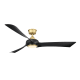 A thumbnail of the Fanimation Wrap Custom-KIT-60-LK Brushed Satin Brass / Black