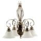 A thumbnail of the Forte Lighting 2136-04 Brushed Nickel / River Rock