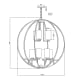 A thumbnail of the Forte Lighting 2720-09 Line Drawing