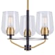 A thumbnail of the Forte Lighting 2726-03 Black and Soft Gold