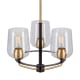 A thumbnail of the Forte Lighting 2726-03 Black and Soft Gold Alternate View 1