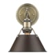 A thumbnail of the Golden Lighting 3306-BA1 AB Aged Brass with Rubbed Bronze Shades