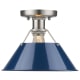 A thumbnail of the Golden Lighting 3306-FM PW Pewter with Navy Shades