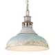 A thumbnail of the Golden Lighting 0865-L Aged Galvanize Steel / Antique Teal