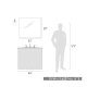 A thumbnail of the Golden Lighting 3306-1W Line Drawing