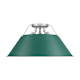 A thumbnail of the Golden Lighting 3306-3FM PW Pewter / Pine Green Shades