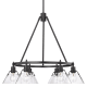A thumbnail of the Golden Lighting 3306-6 CLR Matte Black