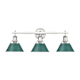 A thumbnail of the Golden Lighting 3306-BA3 PW Pewter / Pine Green Shades