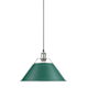 A thumbnail of the Golden Lighting 3306-L CH Chrome / Pine Green Shades