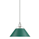 A thumbnail of the Golden Lighting 3306-L PW Pewter / Pine Green Shades