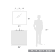 A thumbnail of the Golden Lighting 3602-BA3-BLK Size to Scale Image