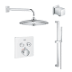 A thumbnail of the Grohe GSS-Grohtherm-SQ-04 Moon White / StarLight Chrome