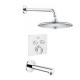 A thumbnail of the Grohe GSS-Grohtherm-SQ-06 A Moon White / StarLight Chrome