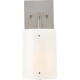 A thumbnail of the Hammerton Studio IDB0044-14 Ivory Wisp Glass with Metallic Beige Silver Finish