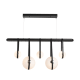 A thumbnail of the Hubbardton Forge 131046 Polished Nickel / Black / Black Wood / Opal