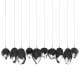 A thumbnail of the Hubbardton Forge 131145 White / Black / Clear