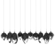 A thumbnail of the Hubbardton Forge 131145 Oil Rubbed Bronze / Black / Clear