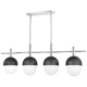 A thumbnail of the Hudson Valley Lighting 6152 Polished Nickel / Black