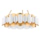 A thumbnail of the Hudson Valley Lighting 8534 Gold Leaf / White