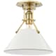 A thumbnail of the Hudson Valley Lighting MDS353 Aged Brass / Off White