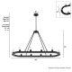 A thumbnail of the Hunter Saddlewood 46 Chandelier Dimensions