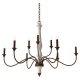A thumbnail of the Hunter Teren 40 Chandelier Distressed White / Textured Rust