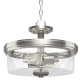 A thumbnail of the Hunter River Mill 15 Semi-Flush Mount Ceiling Fixture Brushed Nickel