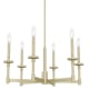 A thumbnail of the Hunter Briargrove 27 Chandelier Painted Modern Brass