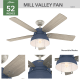 A thumbnail of the Hunter Mill Valley 52 Hunter 50252 Mill Valley Ceiling Fan Details