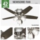 A thumbnail of the Hunter Newsome 42 Low Profile 3 Light Hunter 51079 Ceiling Fan Details