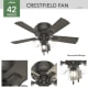 A thumbnail of the Hunter Crestfield 42 LED Low Profile Hunter 52153 Crestfield Ceiling Fan Details